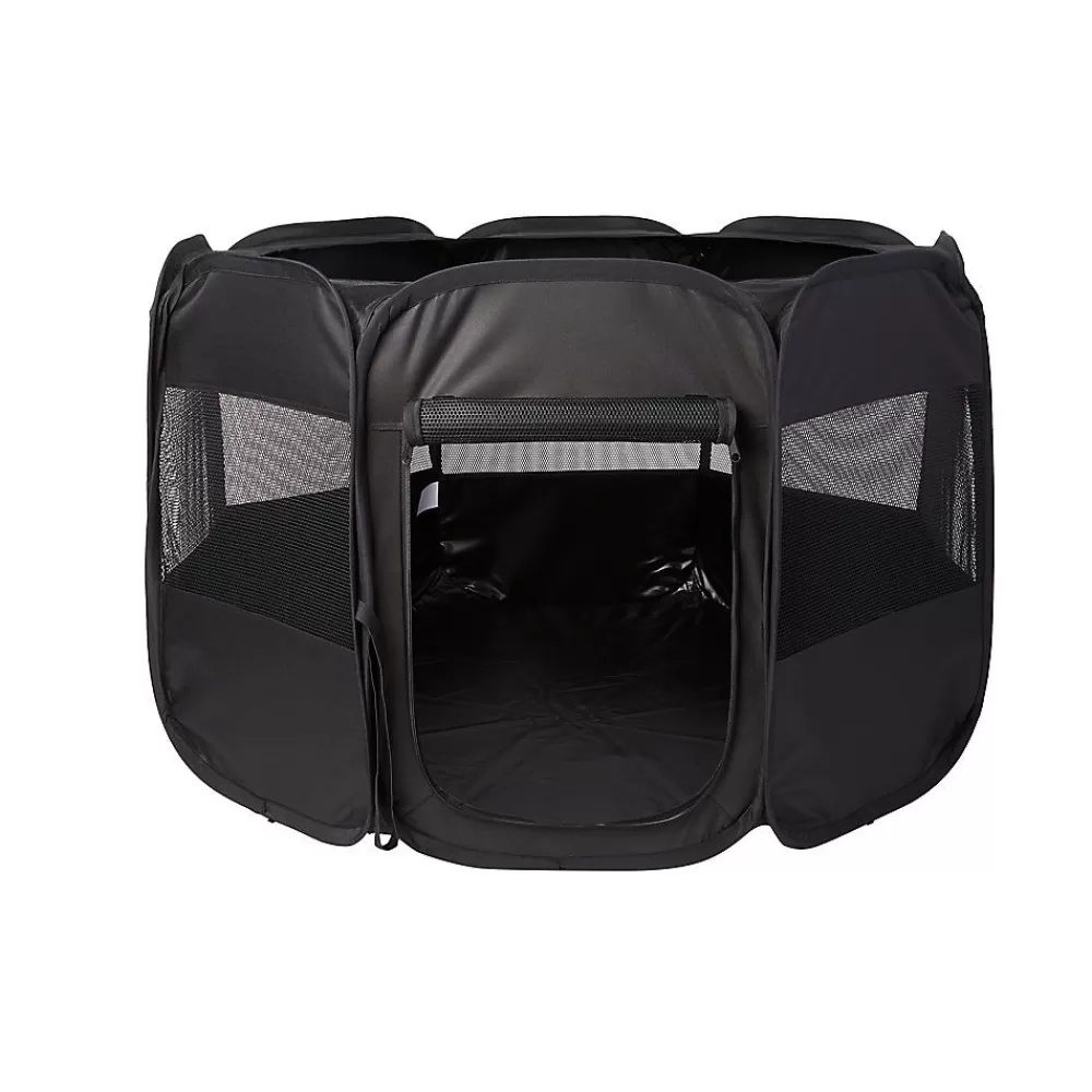 Crates, Gates & Containment<Top Paw ® Soft-Sided Pop-Up Playpen Black