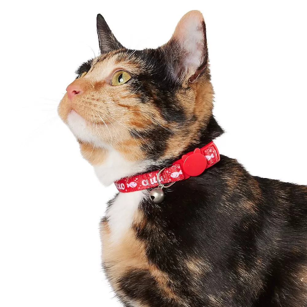 Collars, Harnessess & Leashes<Whisker City Top Paw® Valentine'S Day Purrfect Catch Kitten Collar