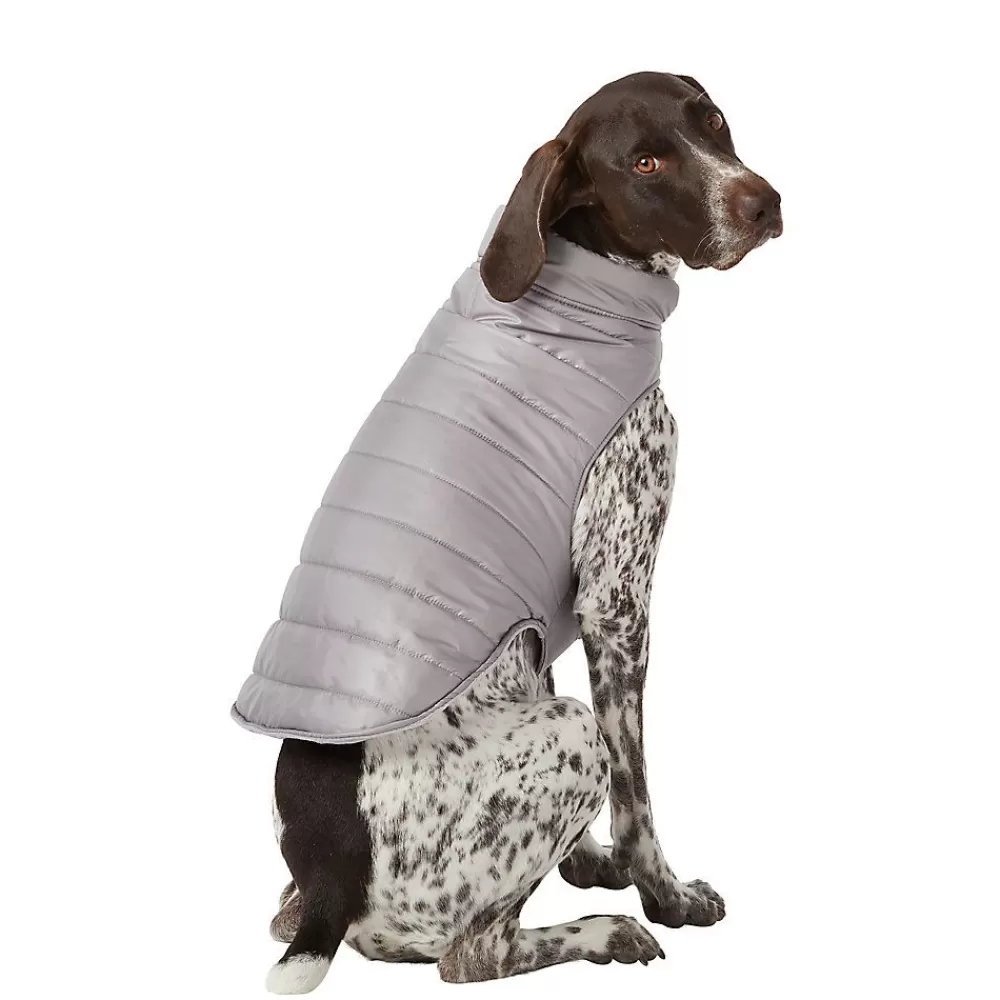 Clothing & Shoes<Top Paw ® Value Puffer Dog Jacket Gray