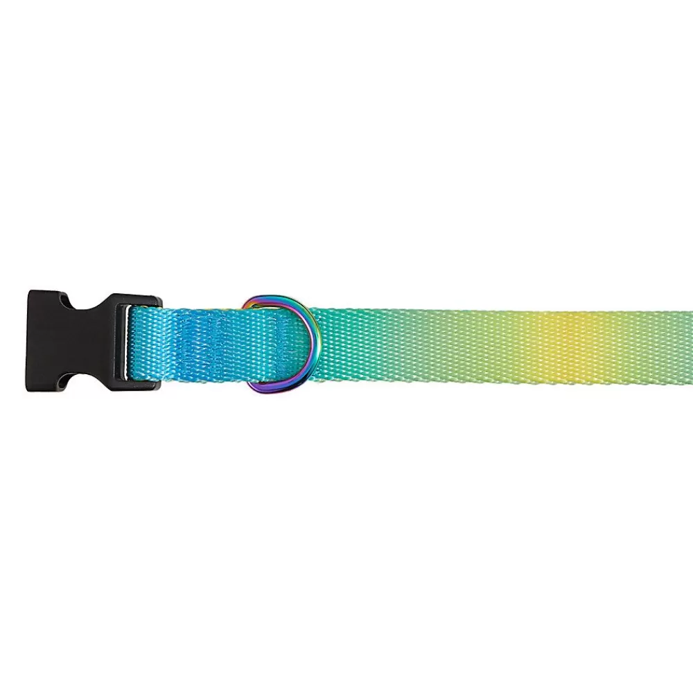 Collars, Harnesses & Leashes<Top Paw ® Yellow & Blue Ombre Polyester Dog Collar