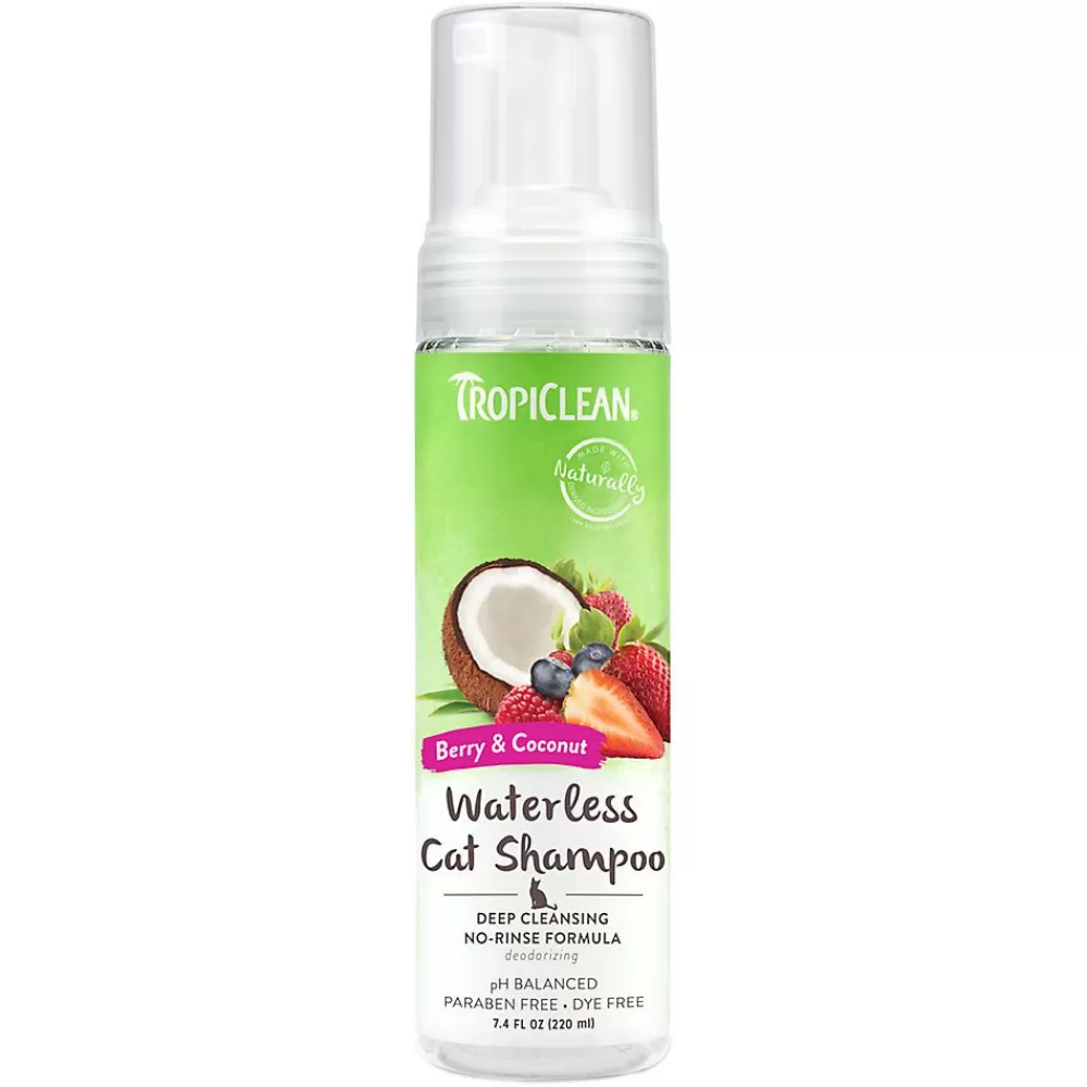 Grooming Supplies<TropiClean ® Deep Cleansing Waterless Cat Shampoo - Berry & Coconut