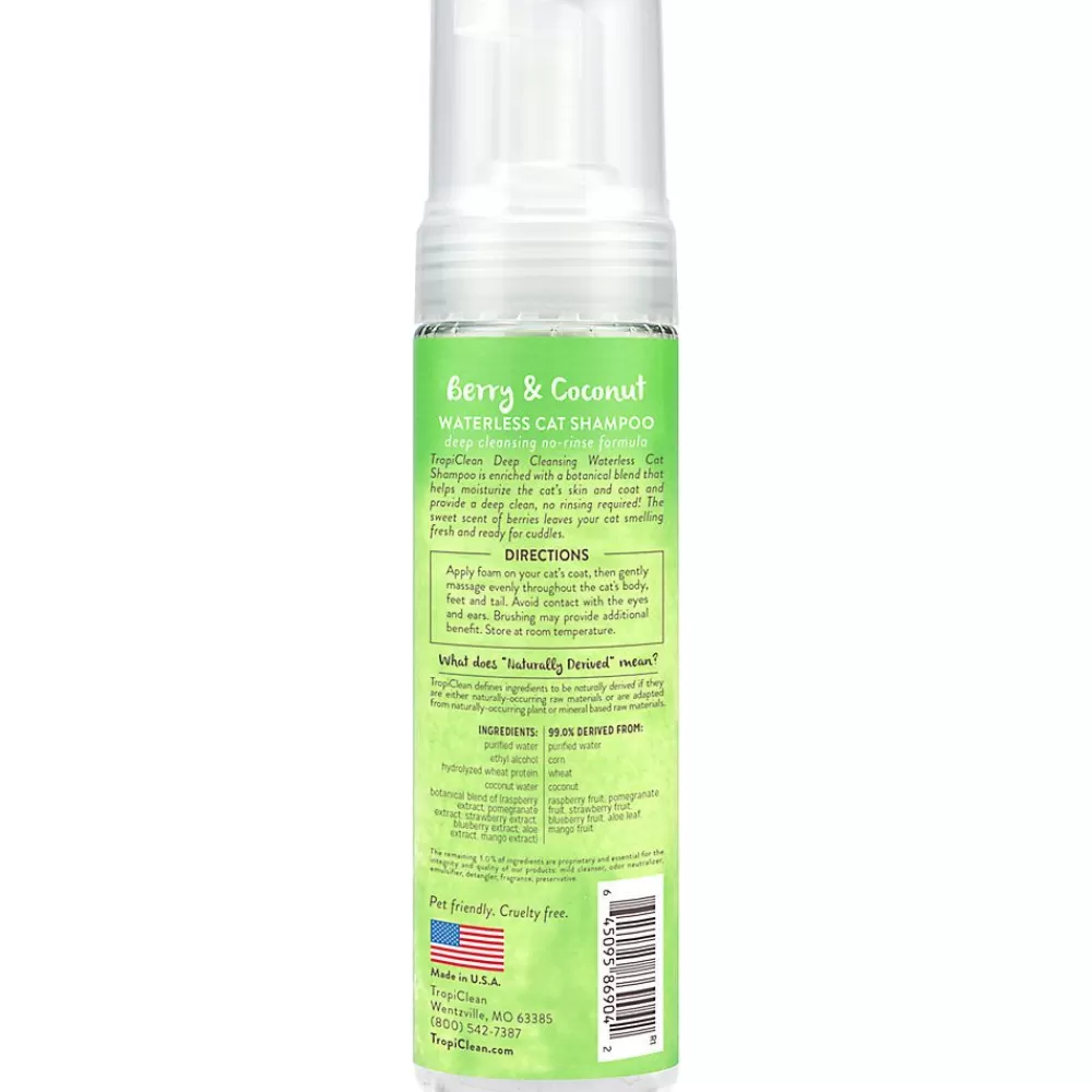 Grooming Supplies<TropiClean ® Deep Cleansing Waterless Cat Shampoo - Berry & Coconut