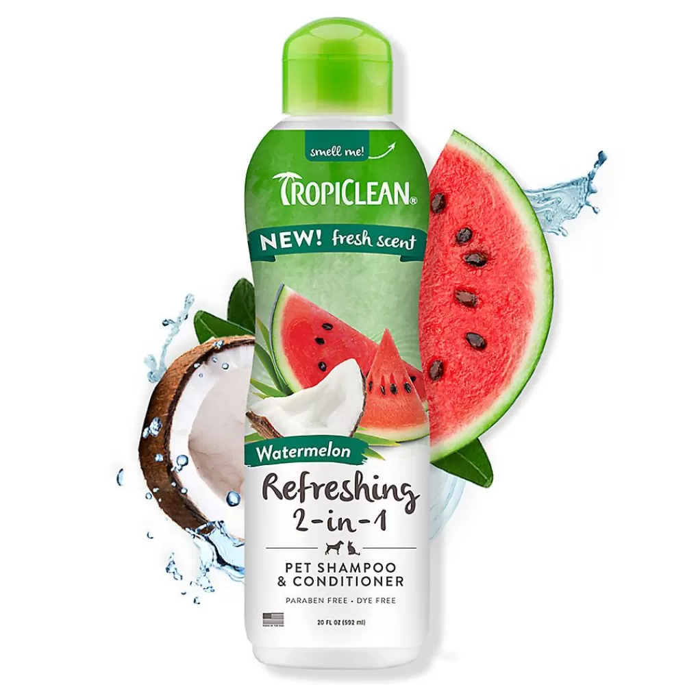 Grooming Supplies<TropiClean ® Watermelon Refreshing 2-In-1 Shampoo & Conditioner