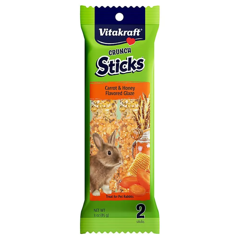 Treats<Vitakraft ® Carrot And Honey Glazed Rabbit Crunch Sticks