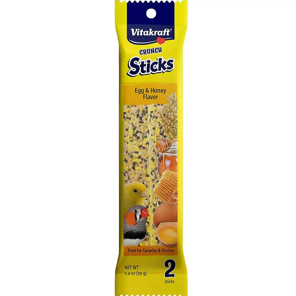 Treats<Vitakraft ® Crunch Sticks Egg & Honey Canary & Finch Treat
