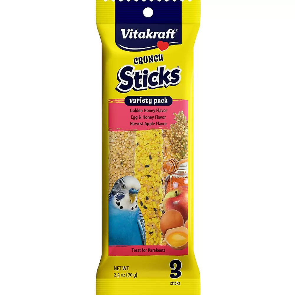 Treats<Vitakraft ® Crunch Sticks Honey, Egg & Fruit Parakeet Treat