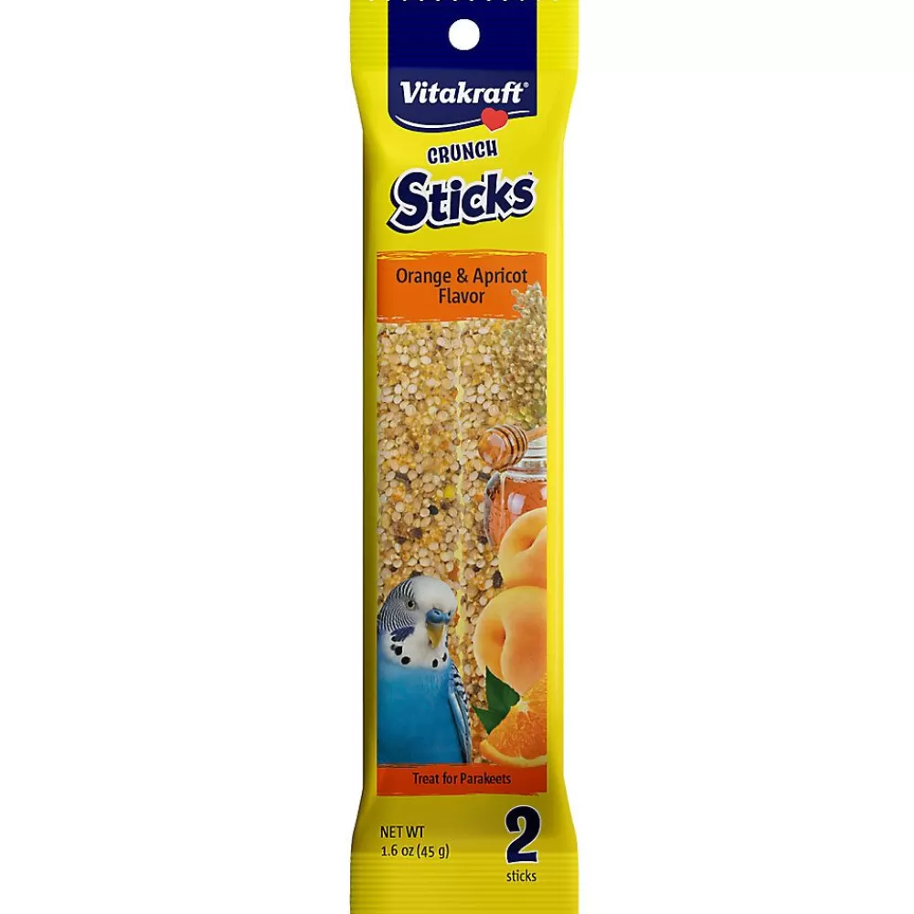 Pet Bird Food<Vitakraft ® Crunch Sticks Orange & Apricot Parakeet Treat