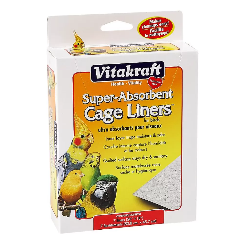 Litter & Nesting<Vitakraft ® Super-Absorbent Bird Cage Liners