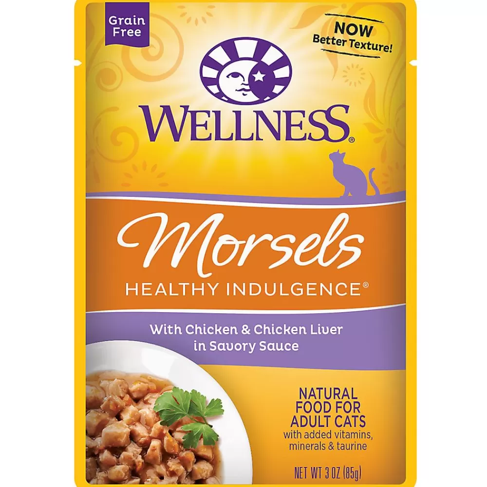 Food Toppers<Wellness ® Healthy Indulgence Morsels Adult Cat Food - Grain Free, Natural, Chicken & Chicken Liver