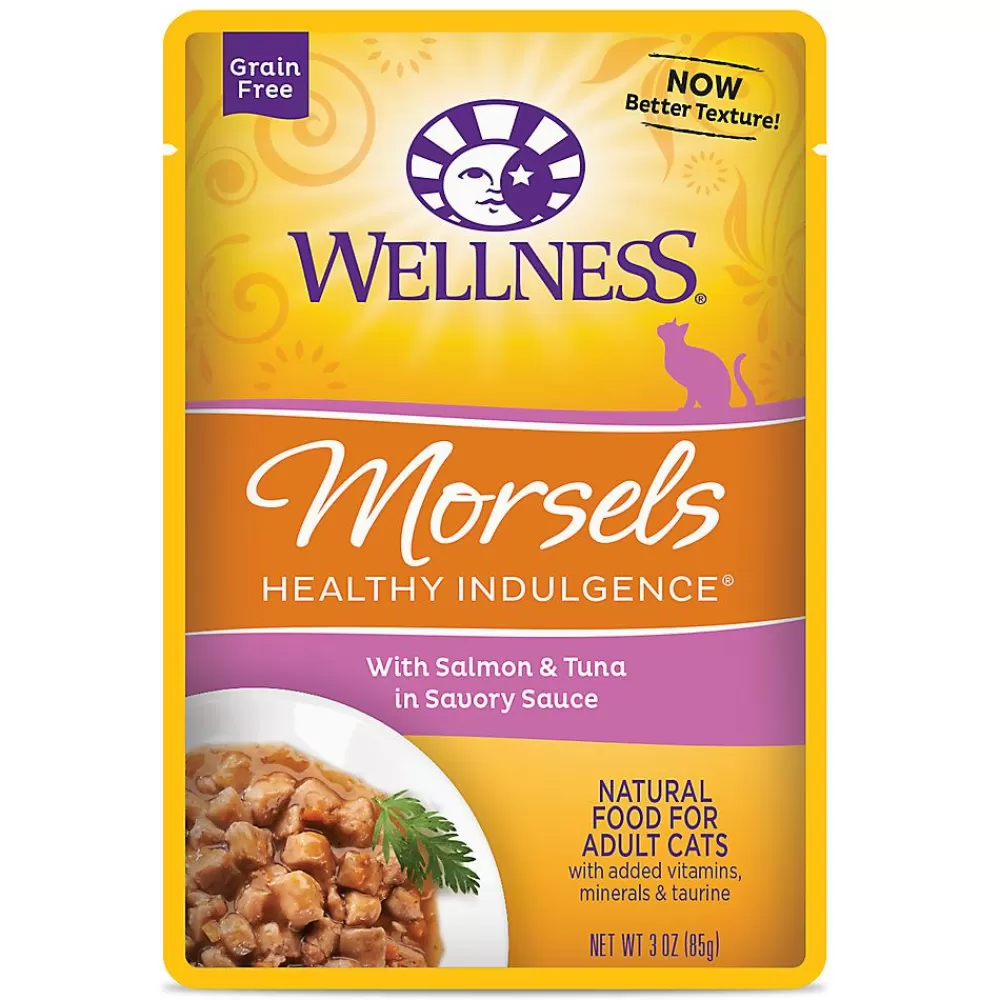Food Toppers<Wellness ® Healthy Indulgence Morsels Adult Cat Food - Grain Free, Natural, Salmon & Tuna