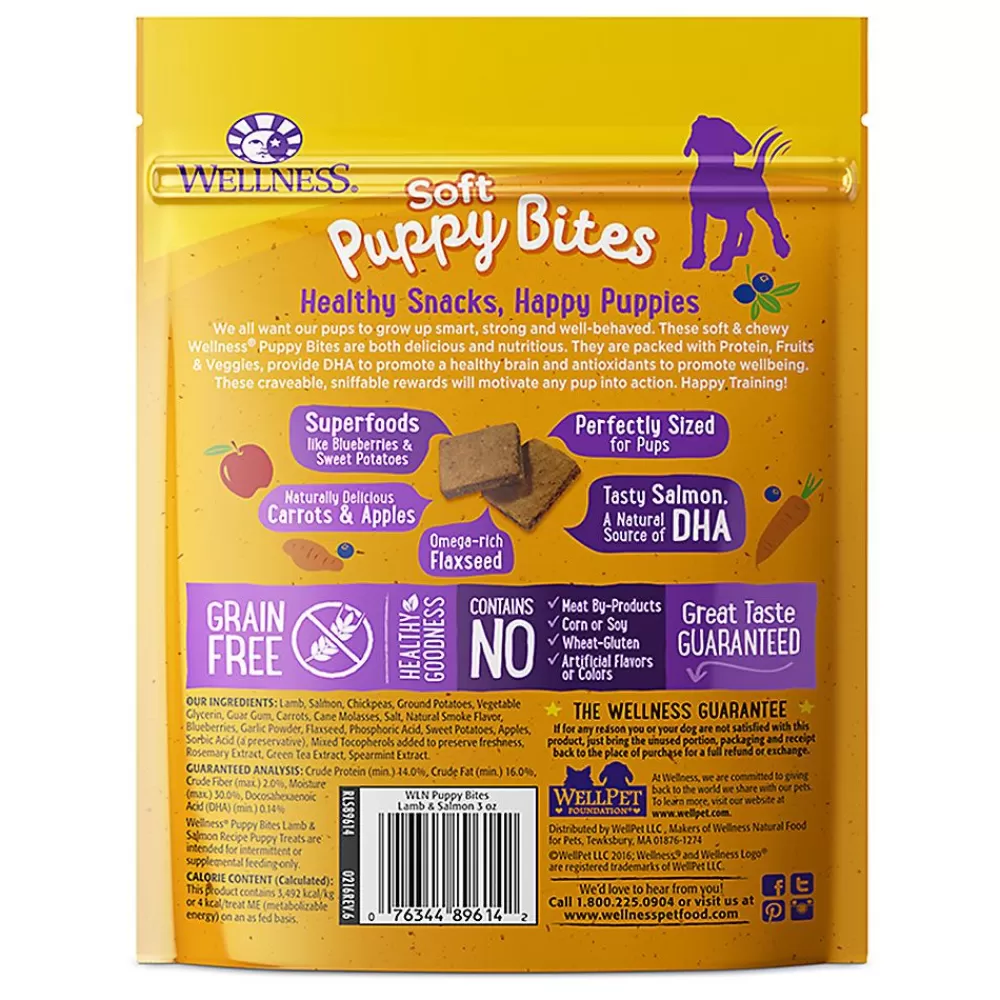 Puppy Treats<Wellness ® Soft Puppy Bites Puppy Treats - Natural, Grain Free, Lamb & Salmon