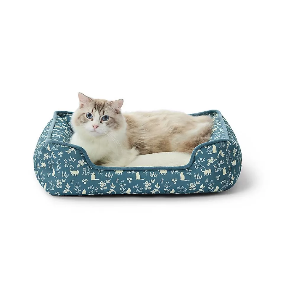 Beds & Furniture<Whisker City ® Blue Printed Cuddler Cat Bed