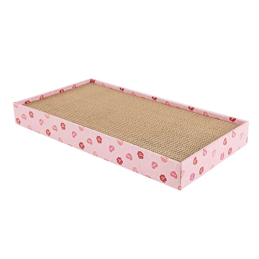 Beds & Furniture<Whisker City ® Convo Heart Corrugate Double-Wide Cat Scratcher