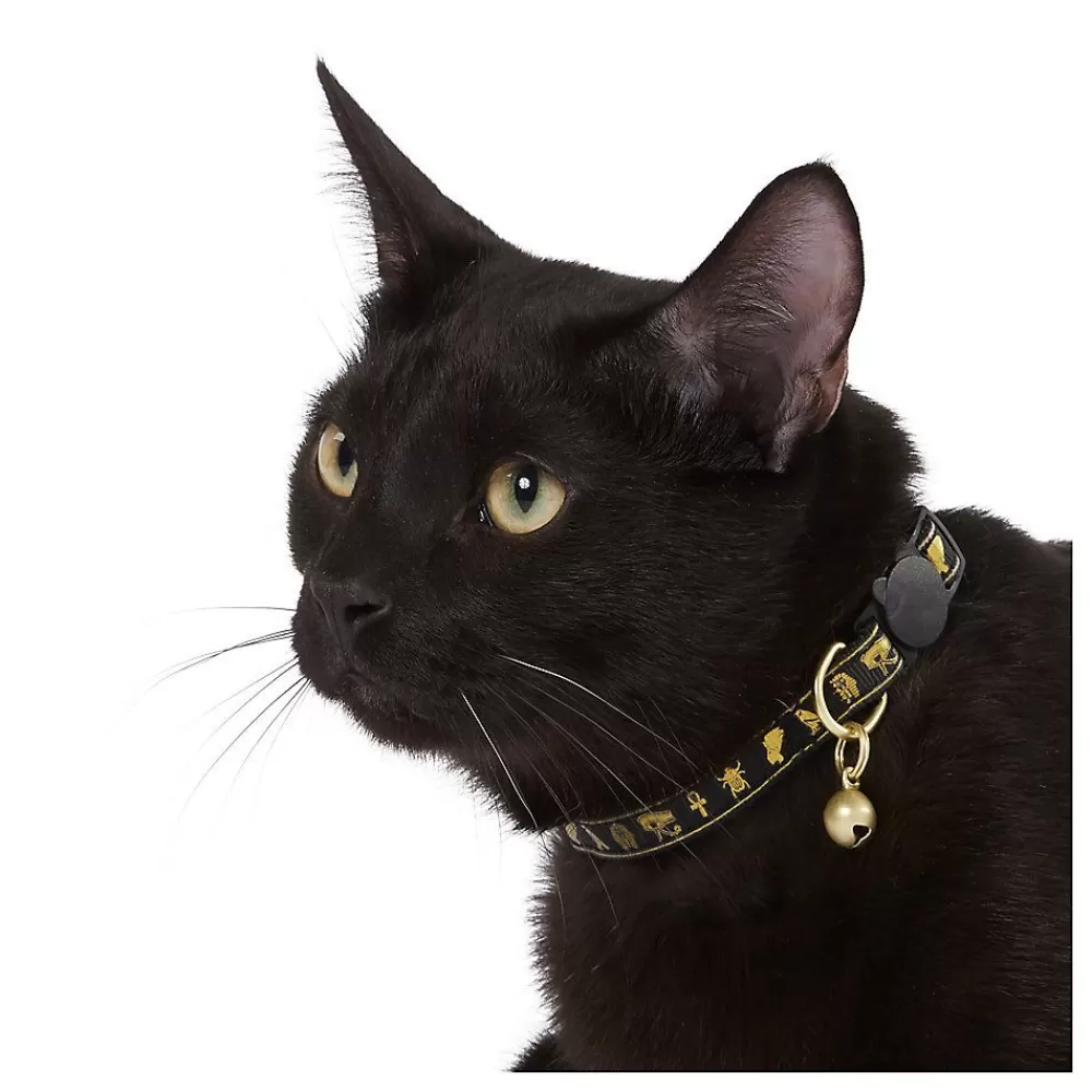Collars, Harnessess & Leashes<Whisker City ® Gold Egyptian Easy Release Kitten & Cat Collar
