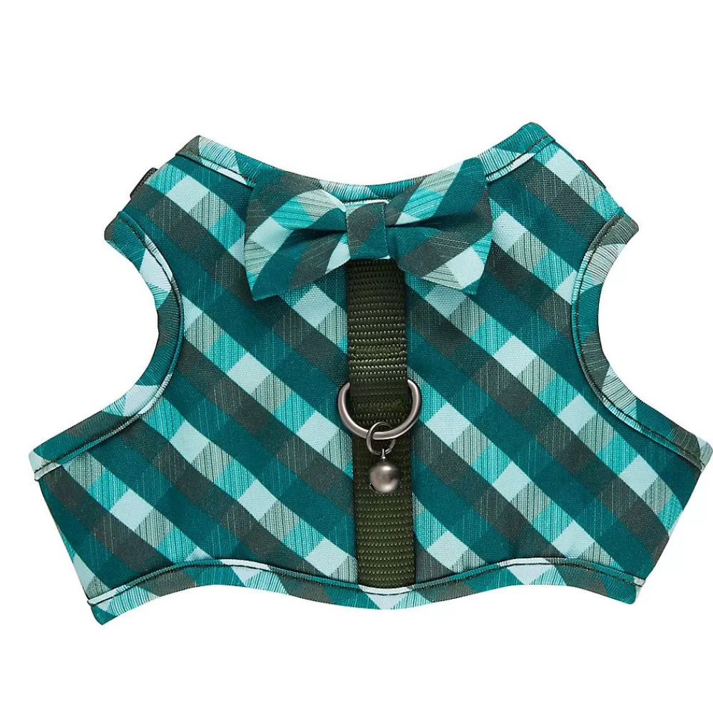 Car Rides<Whisker City ® Green Plaid Cat Leash & Harness Combo