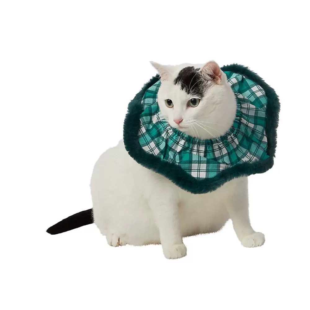 Clothing & Accessories<Whisker City ® Green Plaid Cat Scrunchie