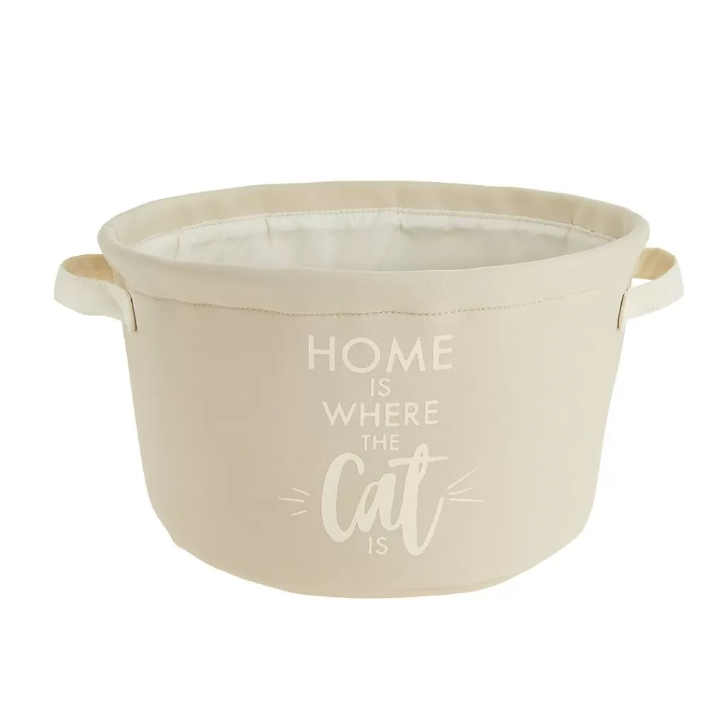 Storage<Whisker City ® "Home Is Where The Cat Is" Toy Basket