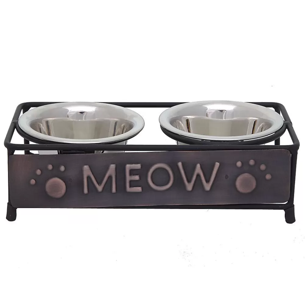 Bowls & Feeders<Whisker City ® "Meow" Double Diner Cat Bowl, 0.5-Cup