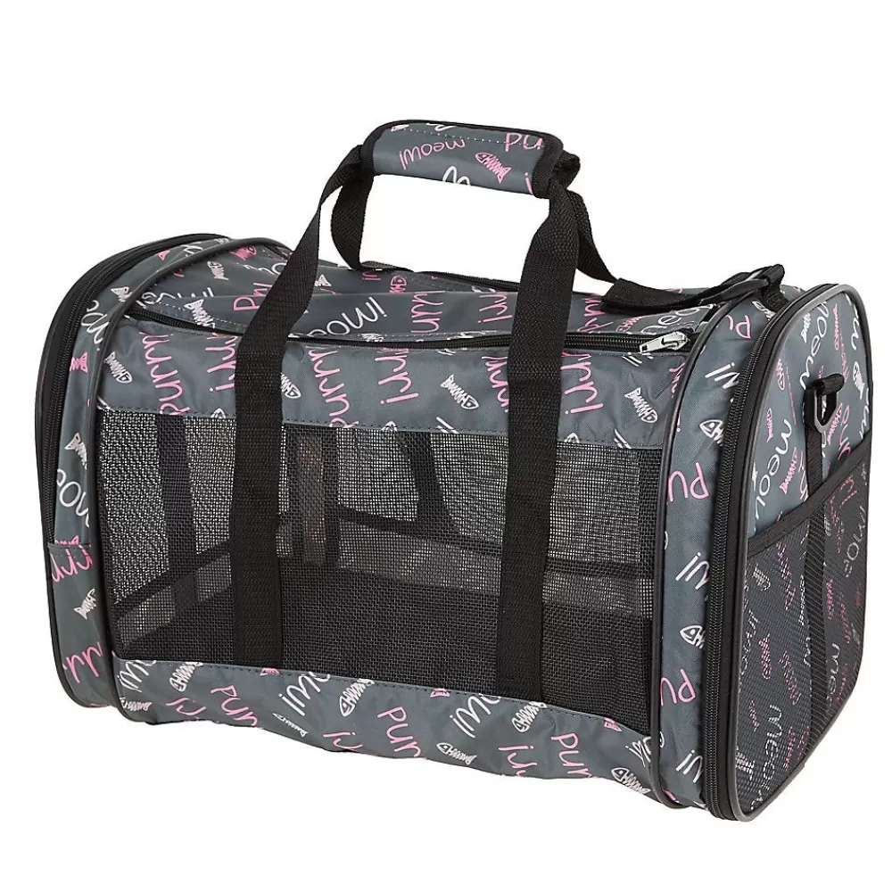 Crates, Gates & Containment<Whisker City ® "Meow" Soft-Sided Cat & Dog Carrier, 19-In