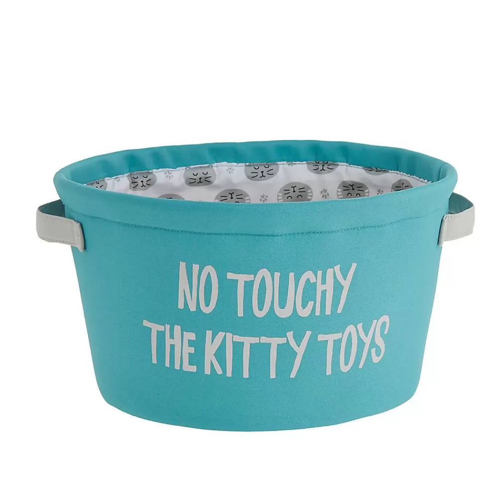 Storage<Whisker City ® "No Touchy The Kitty Toys" Toy Basket