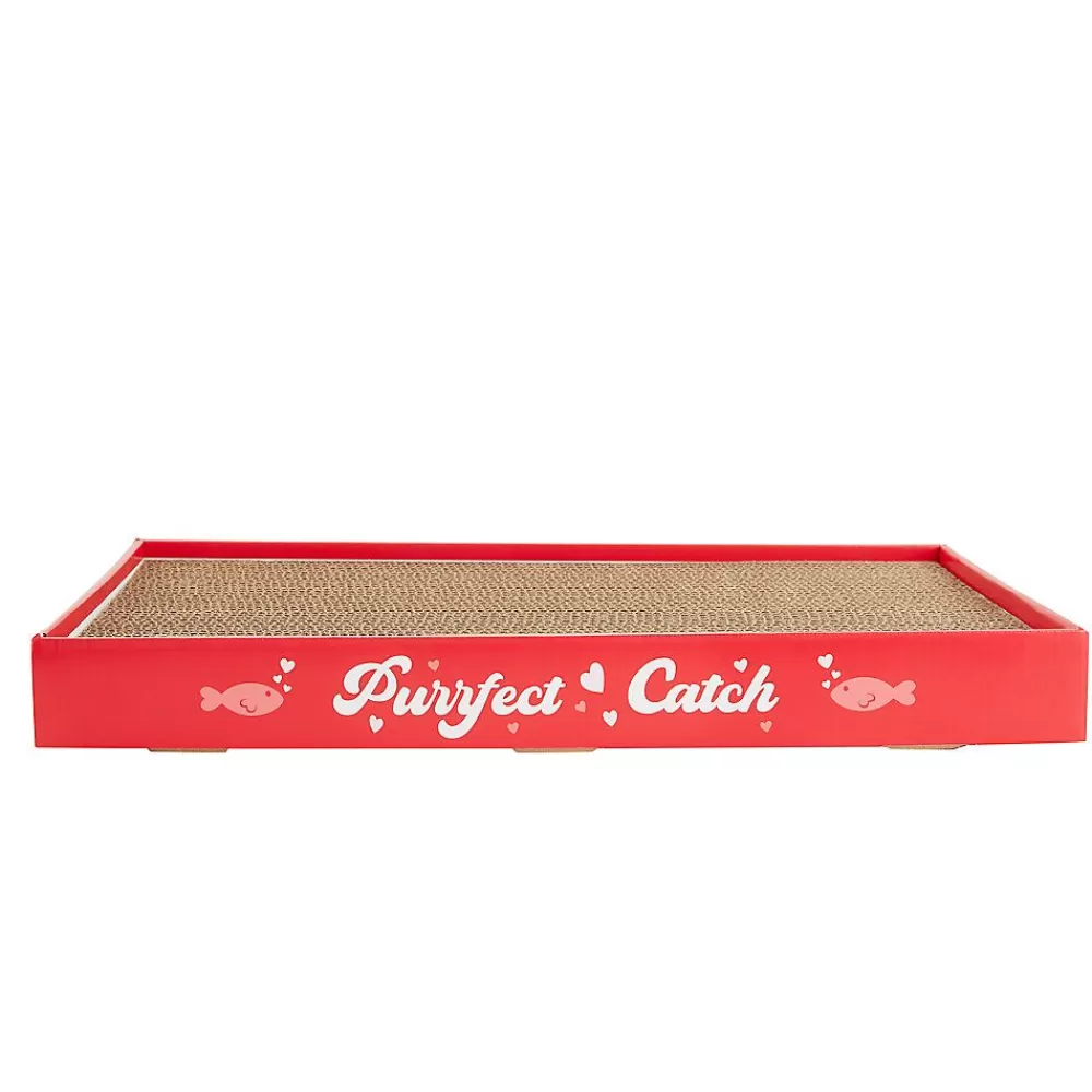 Beds & Furniture<Whisker City ® Purrfect Catch Corrugate Double-Wide Cat Scratcher