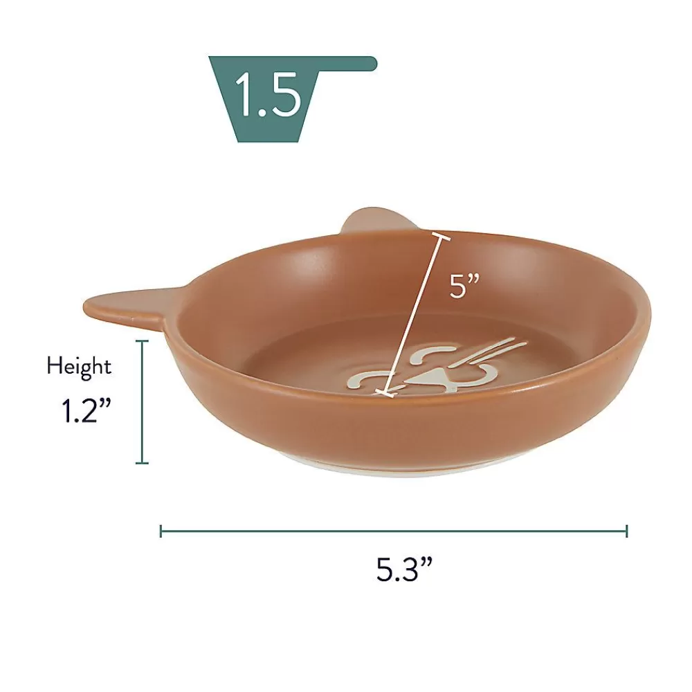 Bowls & Feeders<Whisker City ® Terracotta Ceramic Cat Saucer, 1.5-Cup