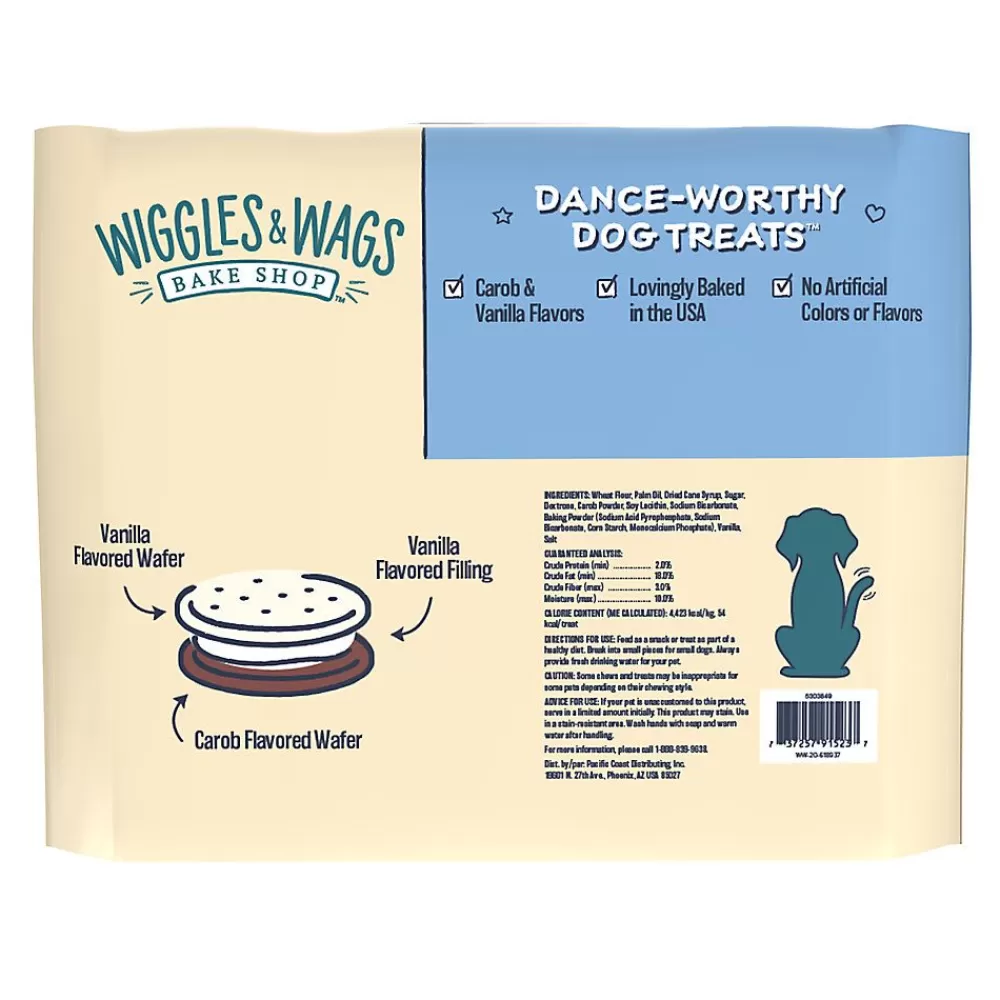 Biscuits & Bakery<Wiggles & Wags Bake Shop Double Whammy Sammies Dog Cookie Treat - Vanilla Creme, 14.3 Oz.
