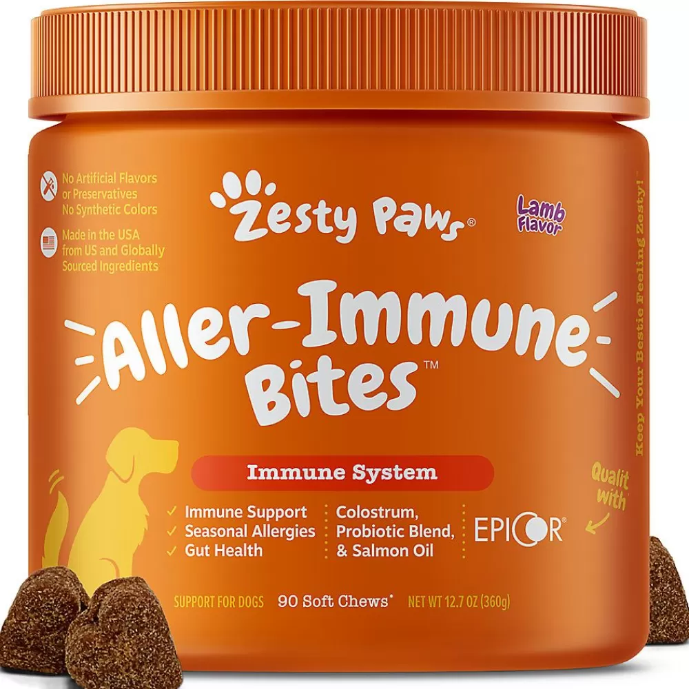 Vitamins & Supplements<Zesty Paws Allergy Immune Bites Lamb Flavor Dog Supplements - 90 Ct