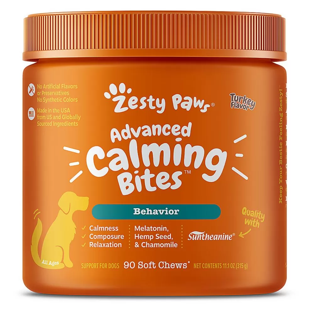 Vitamins & Supplements<Zesty Paws Calming Bites For Dogs - Turkey Flavor - 90 Ct