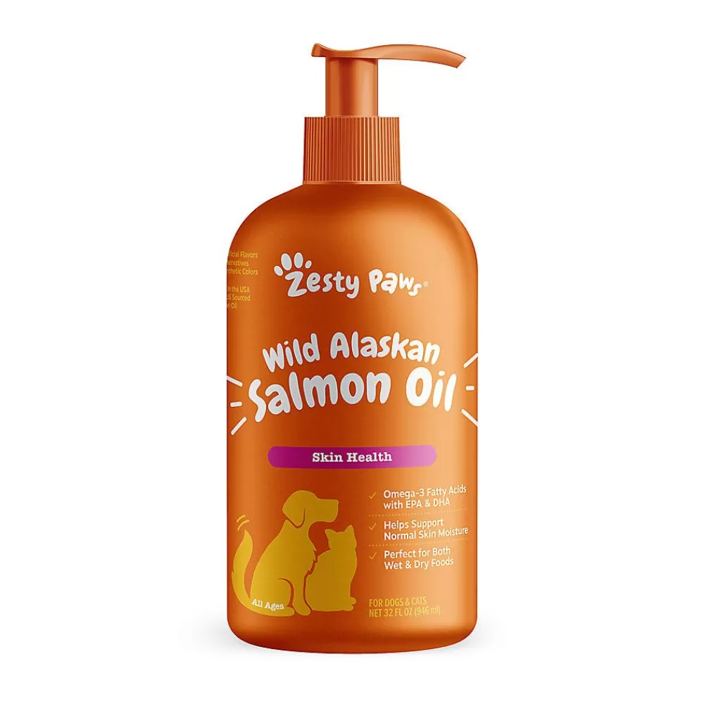 Vitamins & Supplements<Zesty Paws Wild Caught Alaskan Salmon Oil For Dogs - 32 Oz