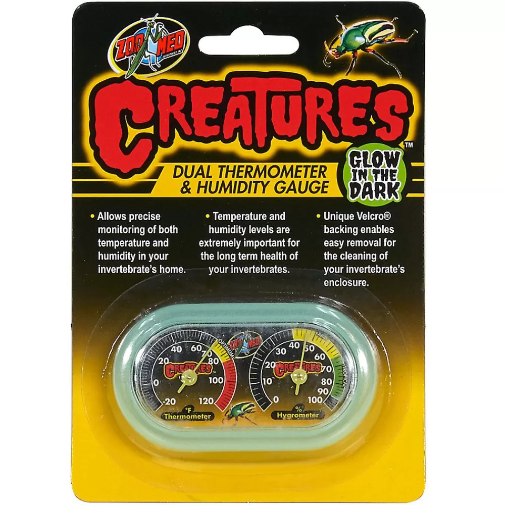 Humidity & Temperature Control<Zoo Med Creatures Dual Thermometer & Humidity Gauge