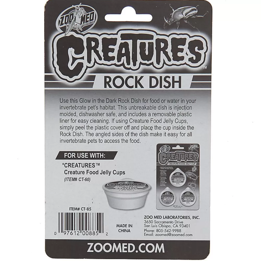 Feeders & Food Storage<Zoo Med Creatures Rock Dish