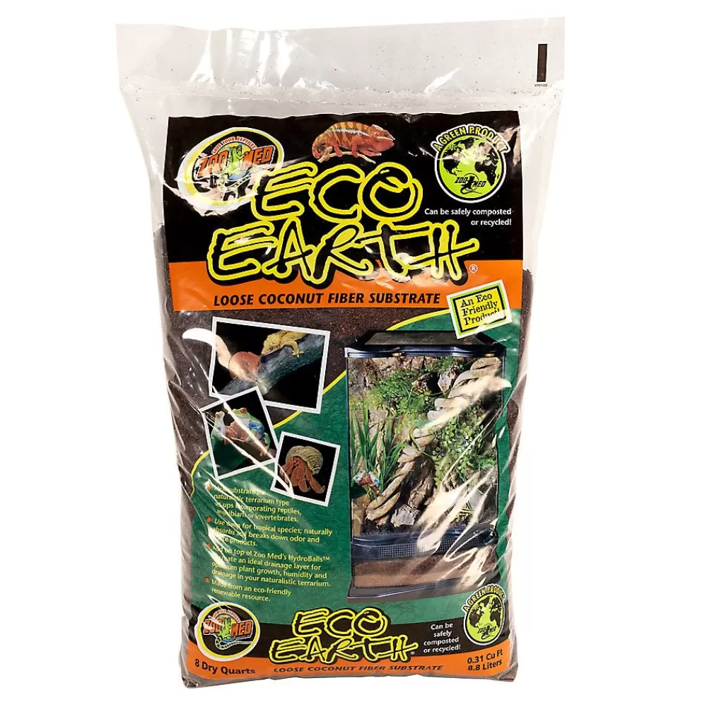 Frog<Zoo Med Eco Earth Loose Fiber Reptile Substrate