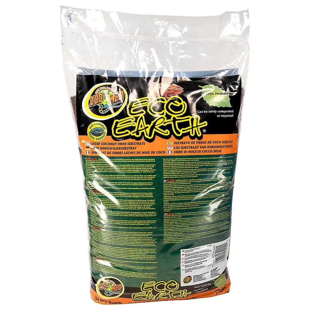 Substrate & Bedding<Zoo Med Eco Earth Loose Reptile Substrate Brown