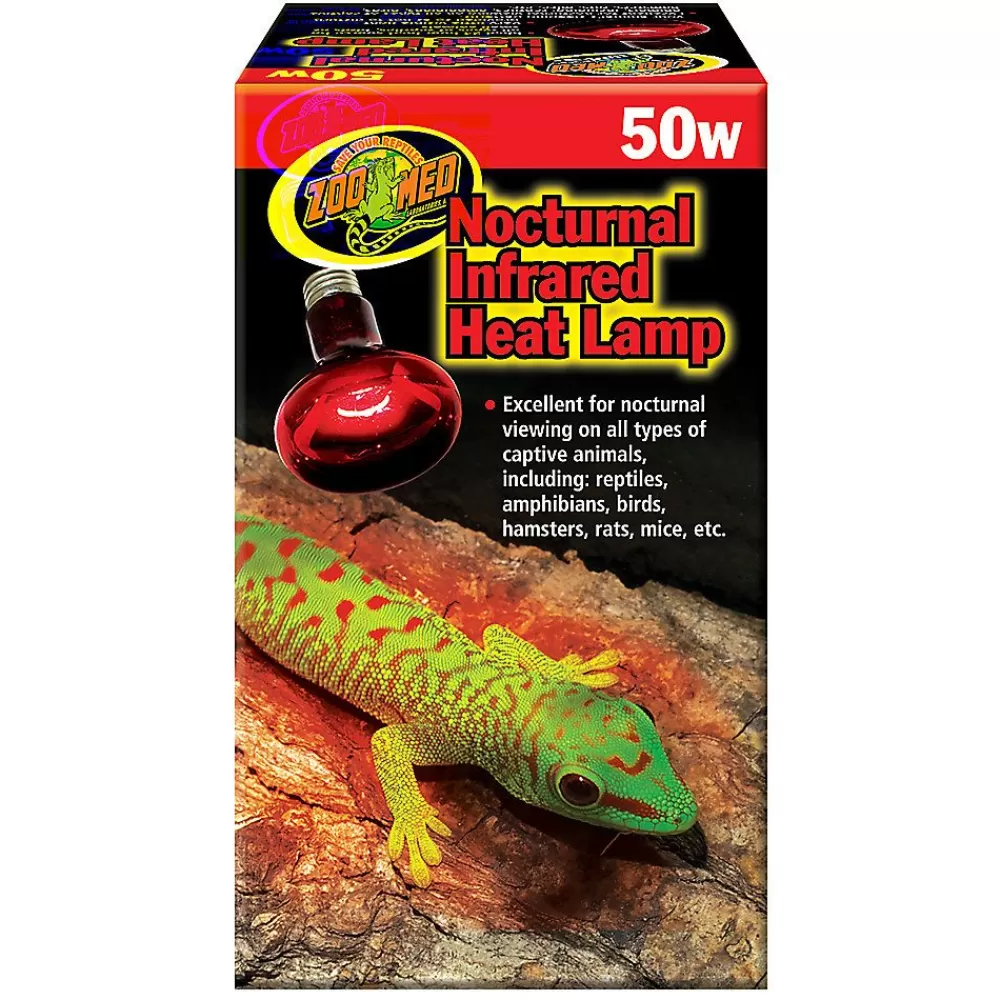 Heaters<Zoo Med Nocturnal Reptile Infrared Heat Lamp