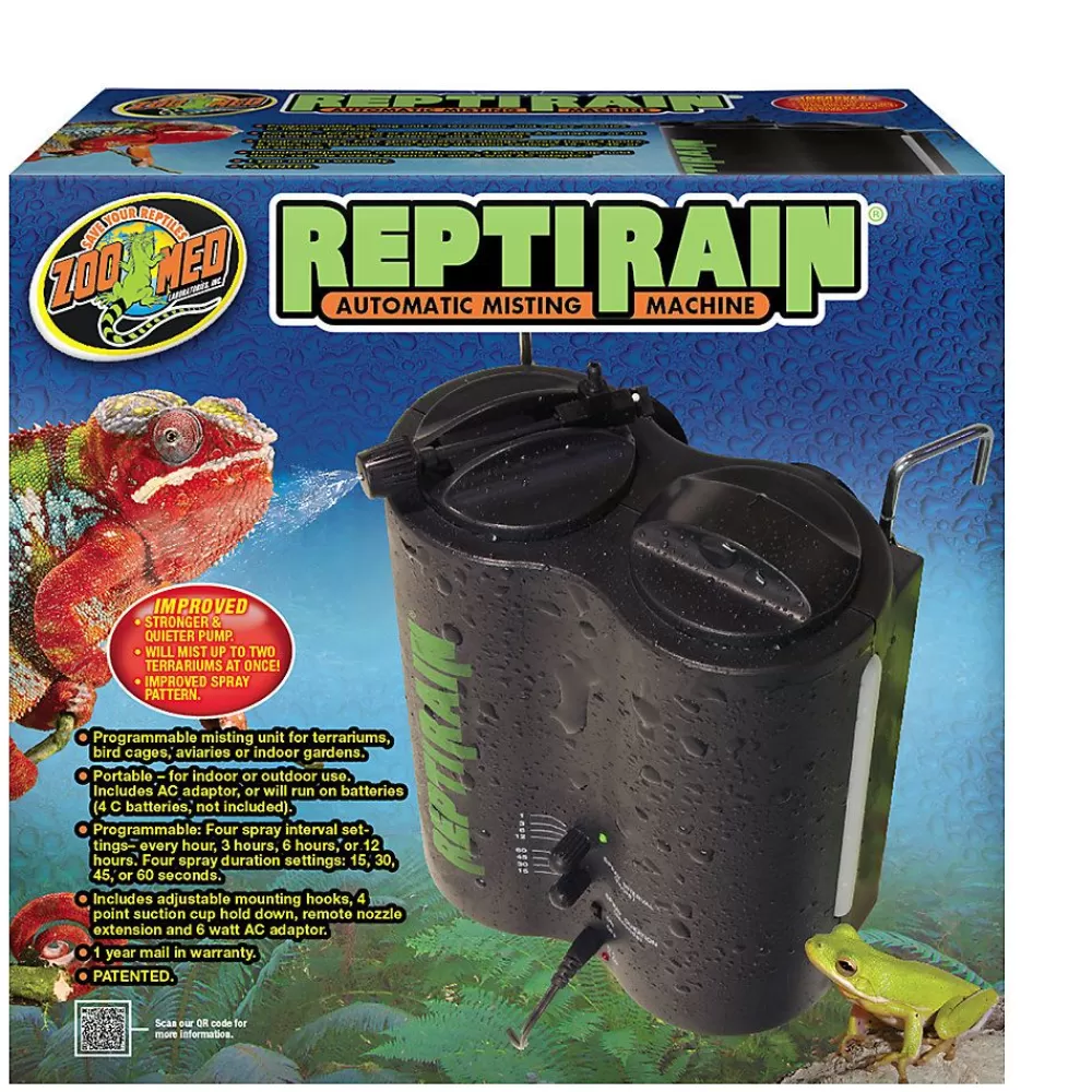 Humidity & Temperature Control<Zoo Med Repitrain Automatic Terrarium Misting System