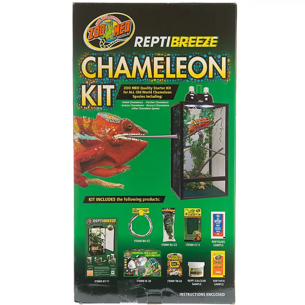 Starter Kits<Zoo Med Reptibreeze Chameleon Kit Black