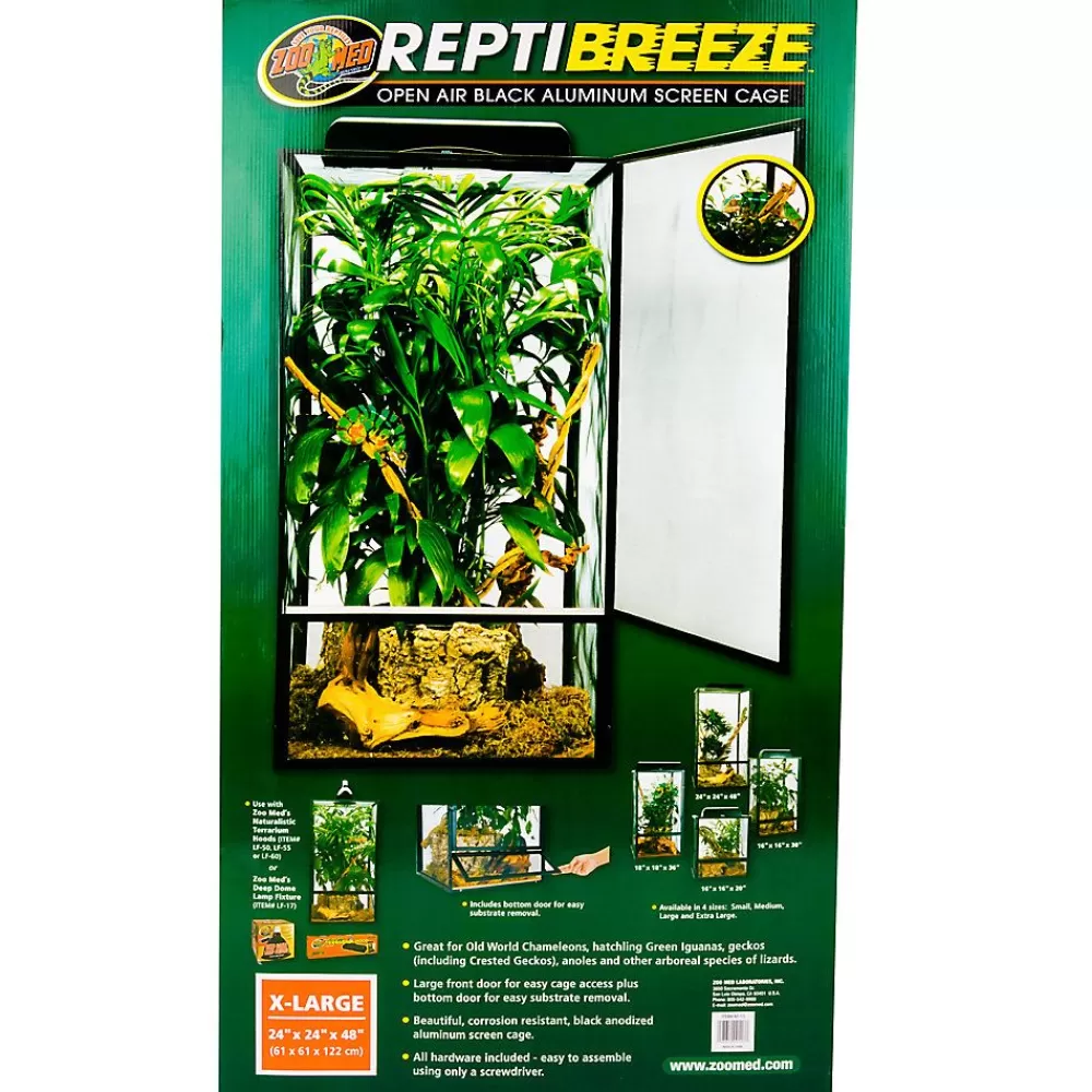 Terrariums<Zoo Med Reptibreeze Open Air Reptile Screen Cage