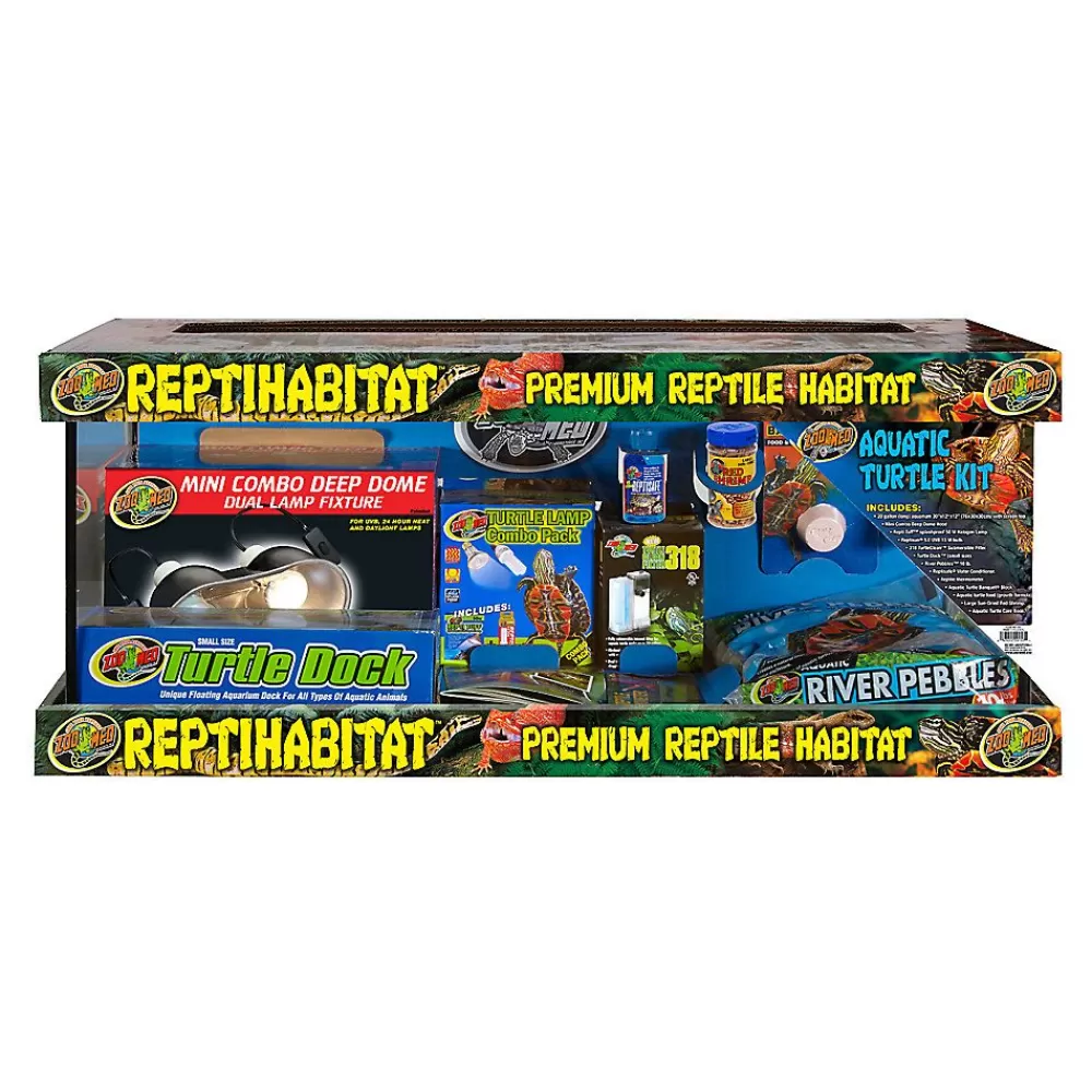 Starter Kits<Zoo Med Reptihabitat Aquatic Turtle Kit, 20 Gallon