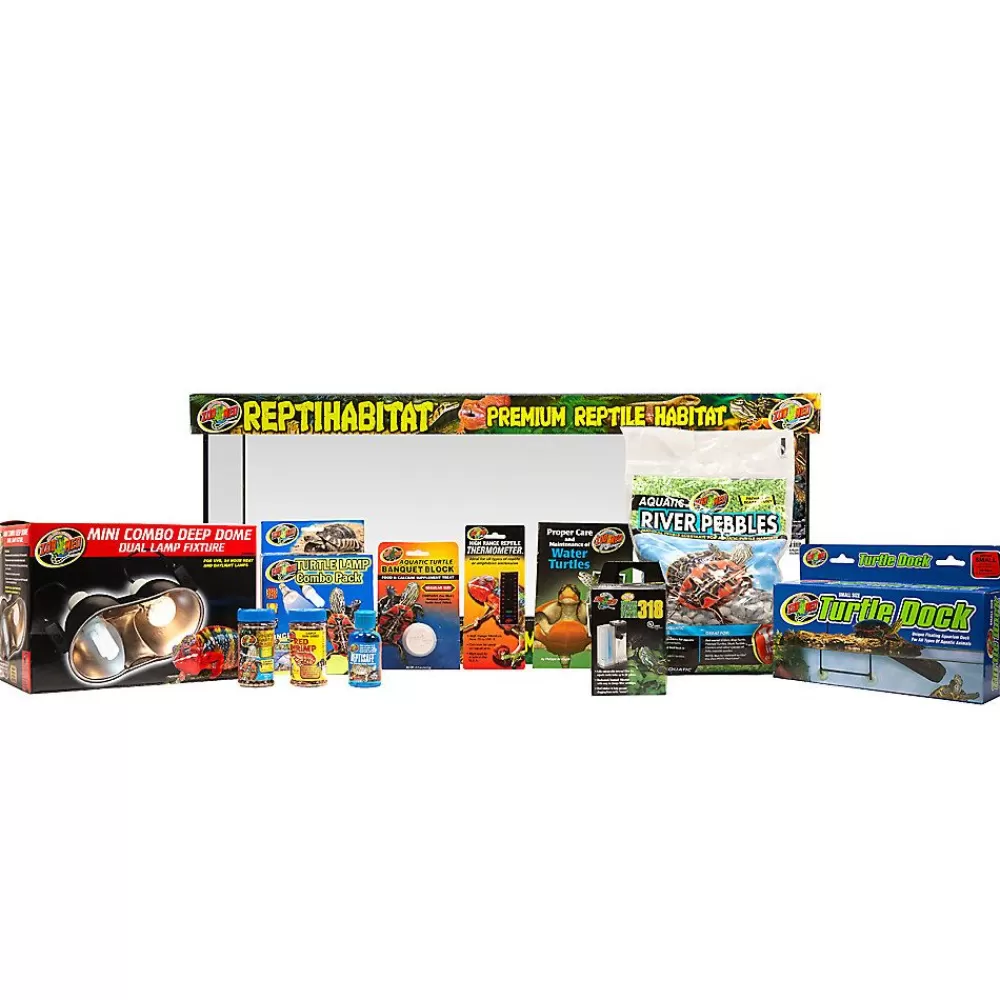 Starter Kits<Zoo Med Reptihabitat Aquatic Turtle Kit, 20 Gallon