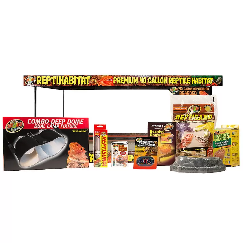 Starter Kits<Zoo Med Reptihabitat Bearded Dragon 40 Gallon Terrarium Kit