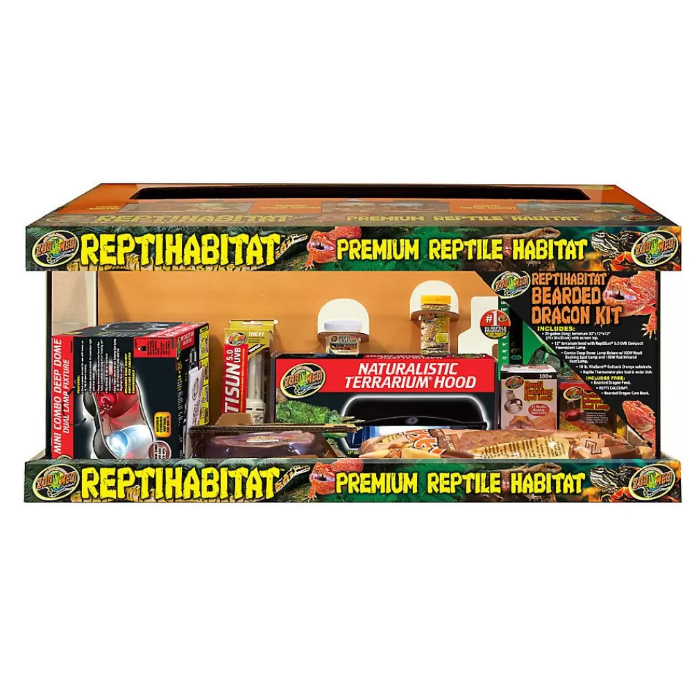 Starter Kits<Zoo Med Reptihabitat Bearded Dragon Terrarium Kit, 20 Gallon