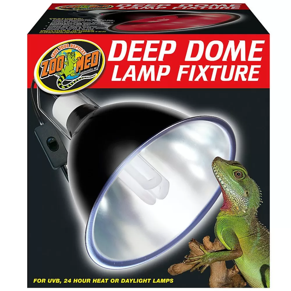 Bulbs & Lamps<Zoo Med Reptile Deep Dome Lamp Fixture
