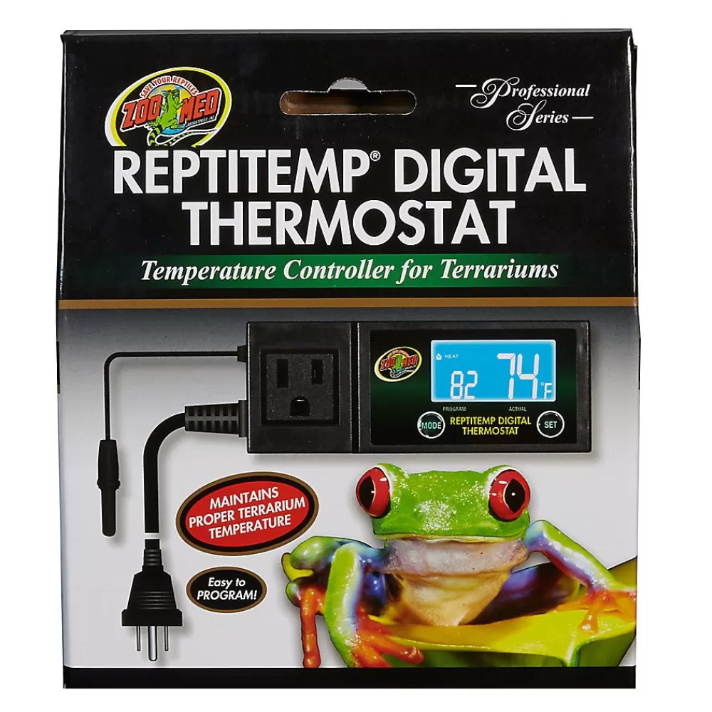 Humidity & Temperature Control<Zoo Med Reptitemp Digital Reptile Thermostat