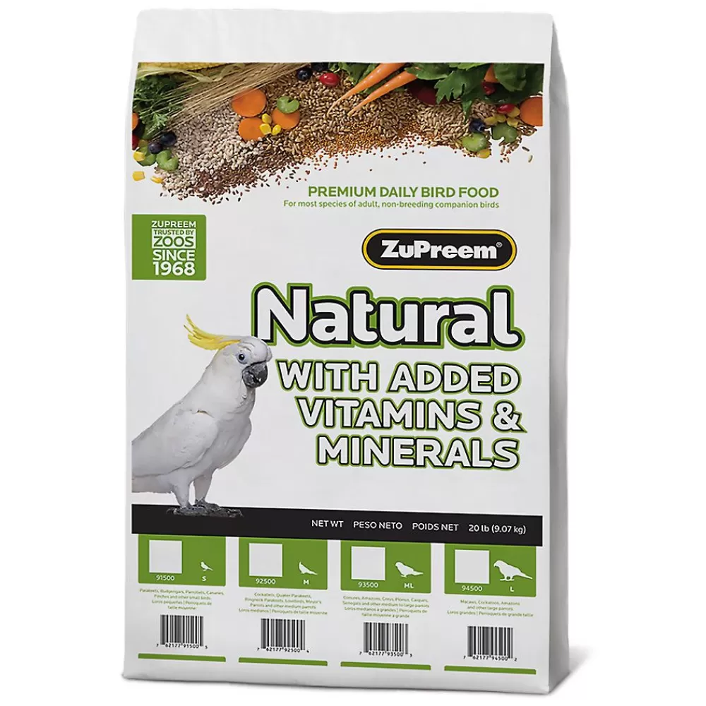 Pet Bird Food<ZuPreem ® Natural Parrots & Conures Bird Food