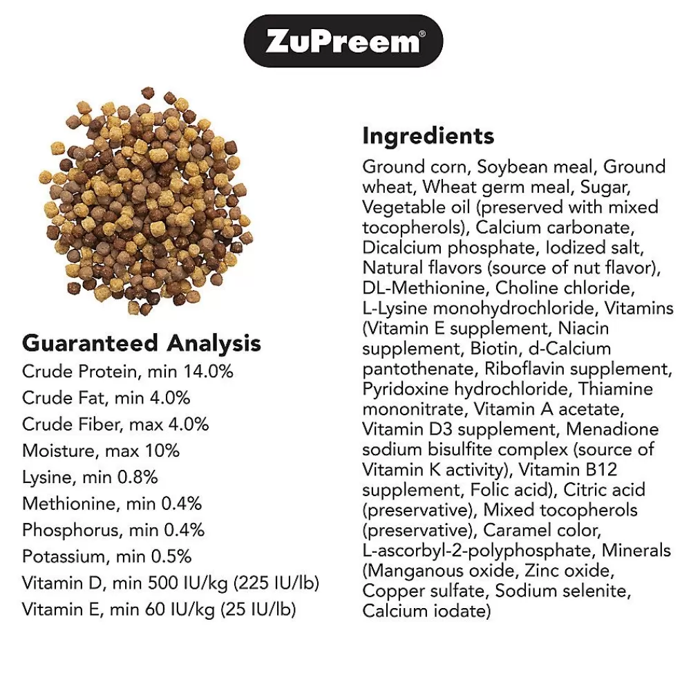 Lovebird<ZuPreem ® Nutblend Flavor With Natural Nut Flavors Medium Pet Bird Food