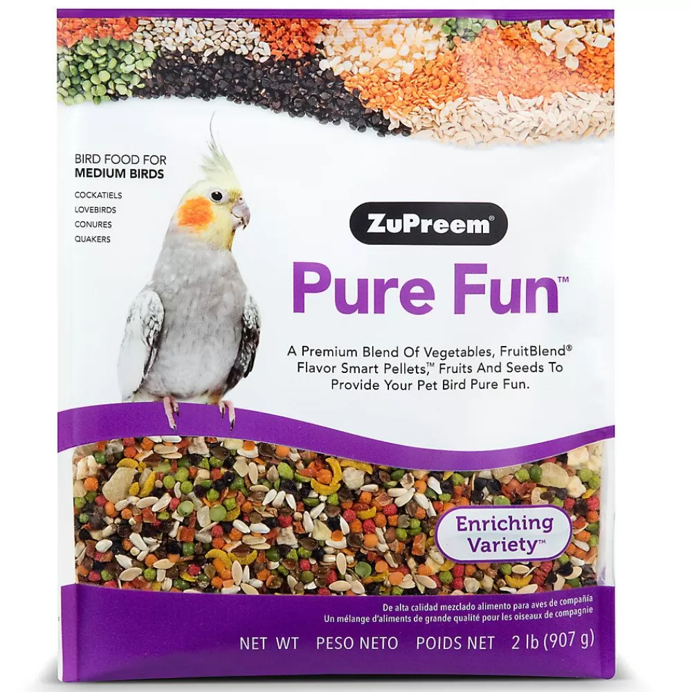 Pet Bird Food<ZuPreem ® Pure Fun Enriching Variety Mix Medium Bird Food