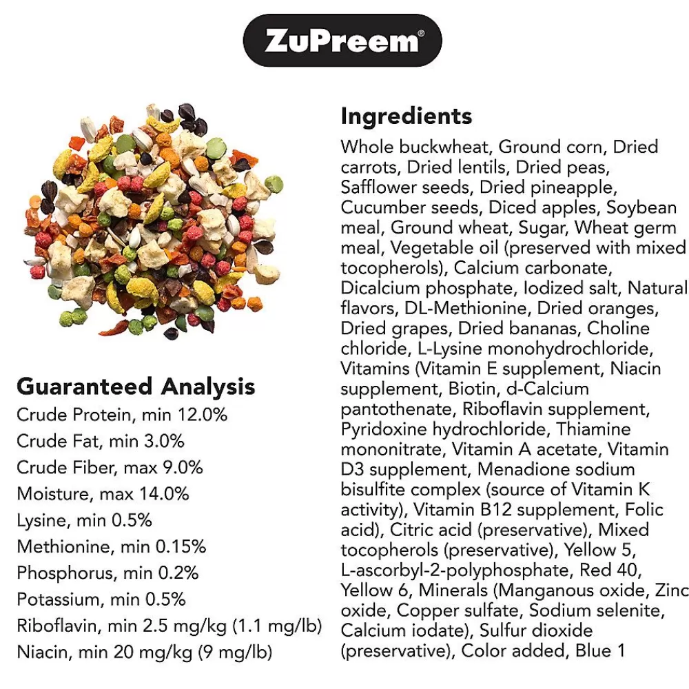 Cockatiel<ZuPreem ® Pure Fun Enriching Variety Mix Medium Bird Food